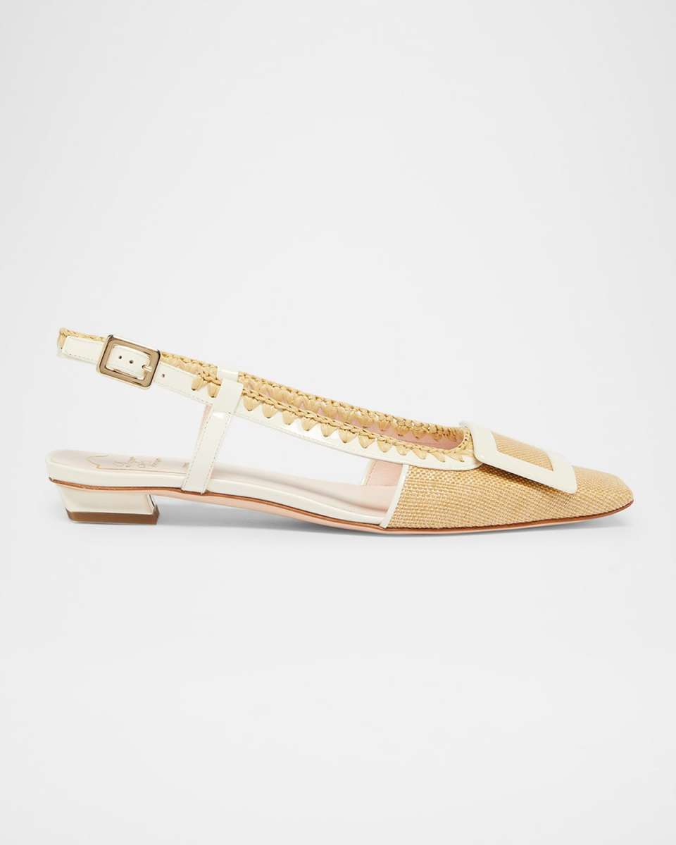 Belle Vivier Buckle Slingback Pumps
